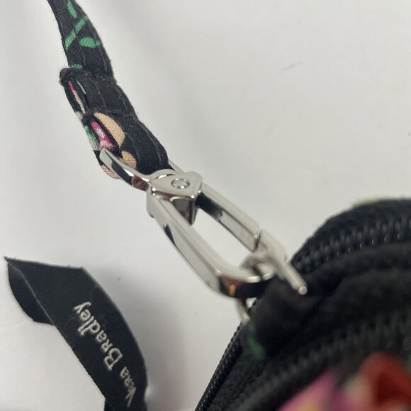 Vera Bradley QuiltedCrossbody RFID Wallet Purse Bag Card Slots Floral Dual Zip - Picture 11 of 15